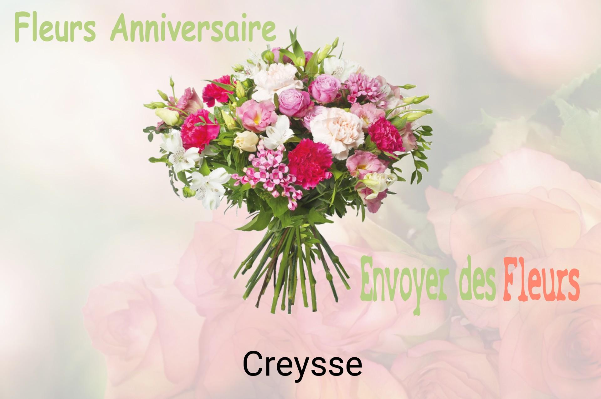 Bouquet de fleurs d’anniversaire livré à Creysse
